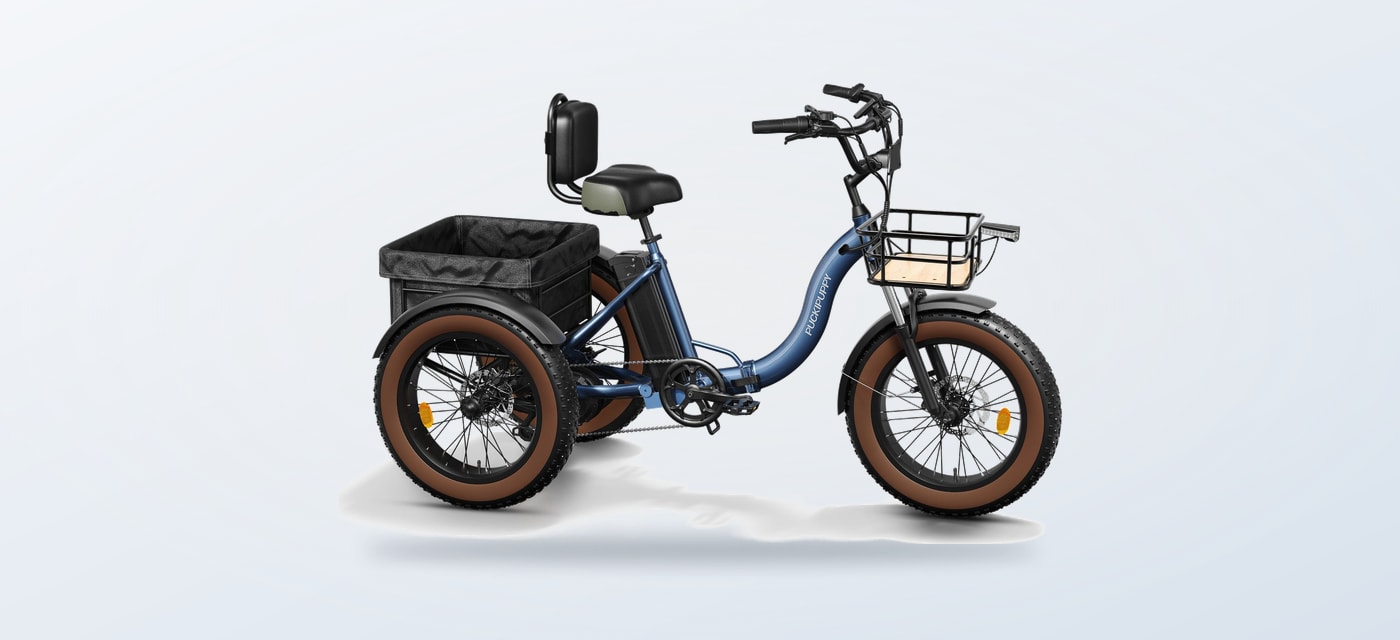 Blue Puckipuppy Alaskan electric trike