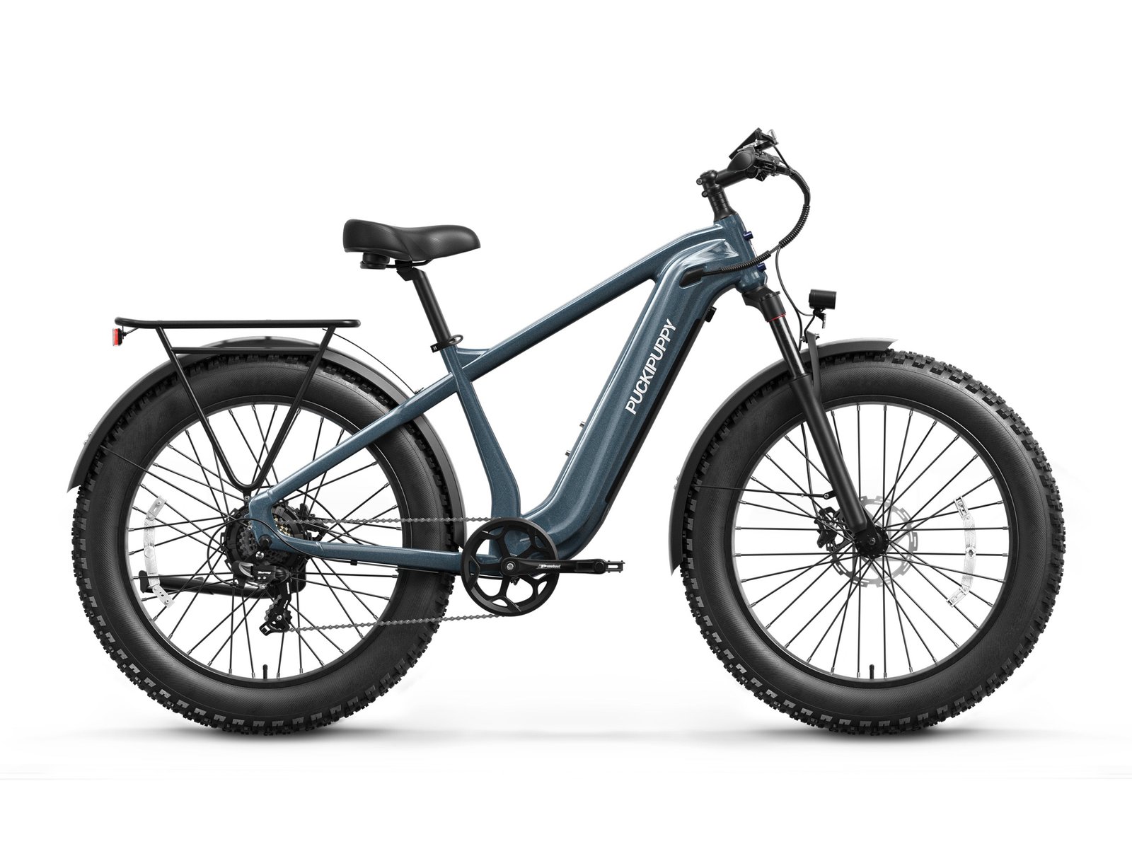 Puckipuppy Beagle 2 fat tire ebike in metallic gray