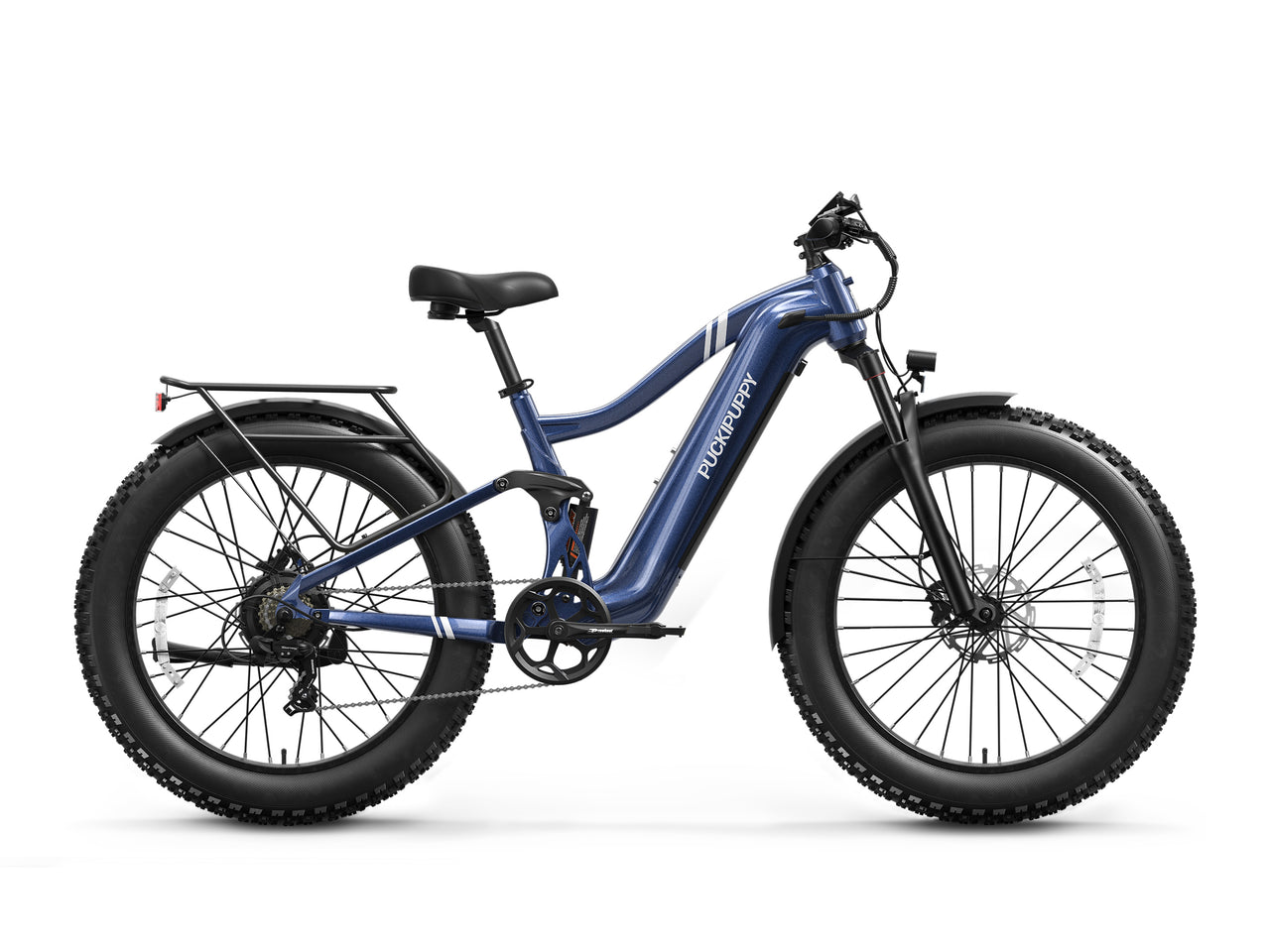 Grey and blue Boxer electric bike