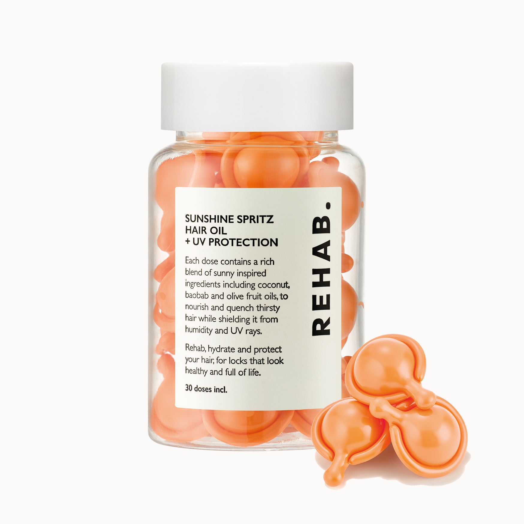 REHAB Your Hair Sunshine Spritz UV Protection Hair Oil bottle