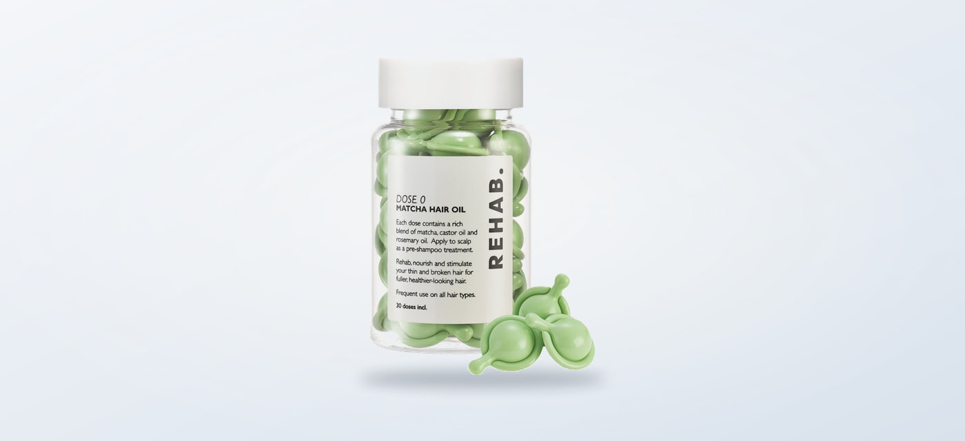 REHAB Your Hair Dose 0 Matcha Scalp Hair Oil bottle