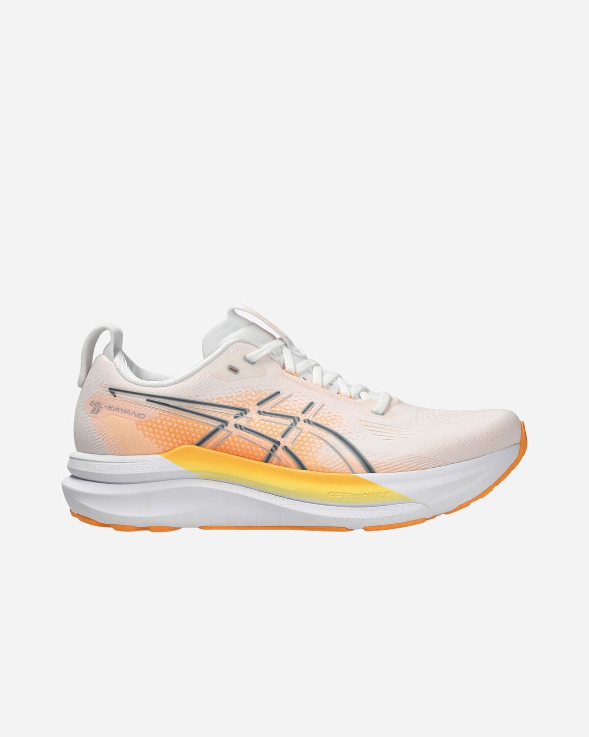 Scarpa da running ASICS bianca e arancione nel catalogo Cisalfa Sport