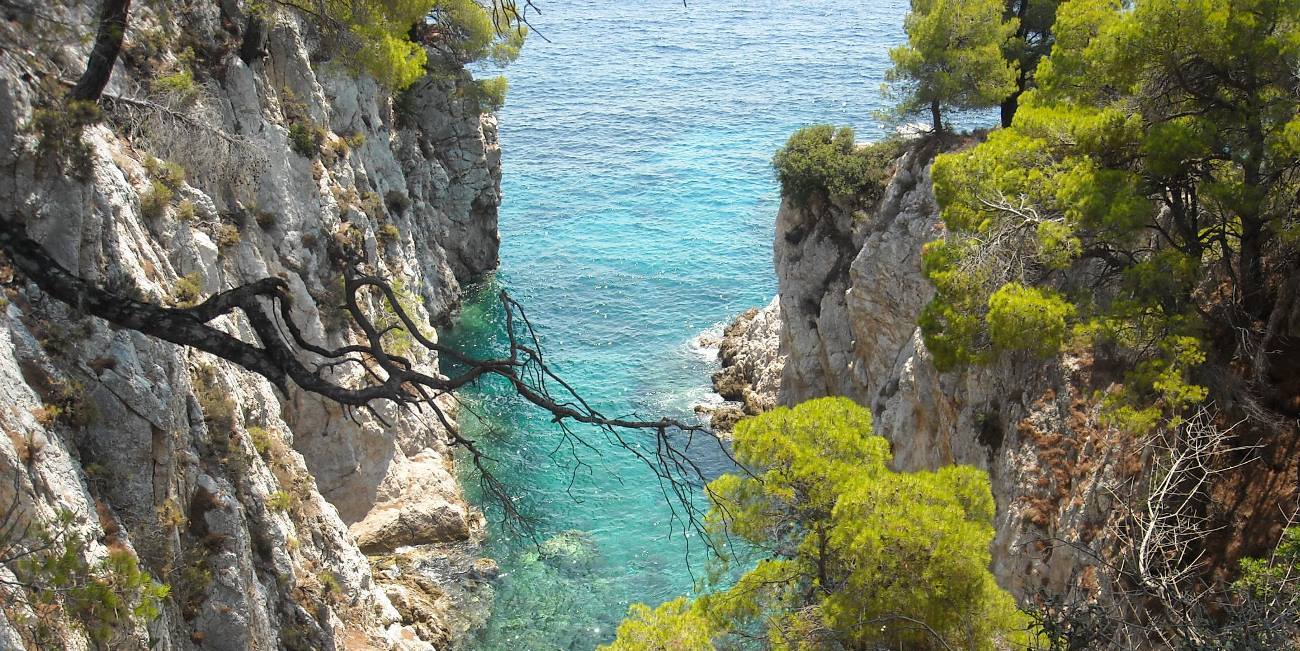 Coastal landscape on Skopelos