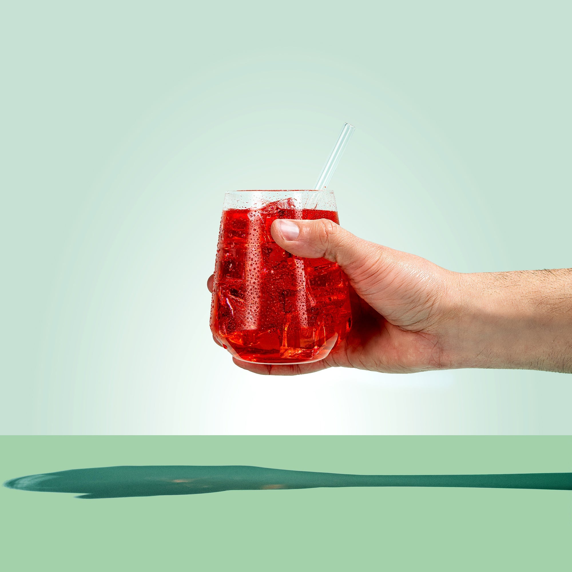 Hydro Dust watermelon drink prepared in a glass